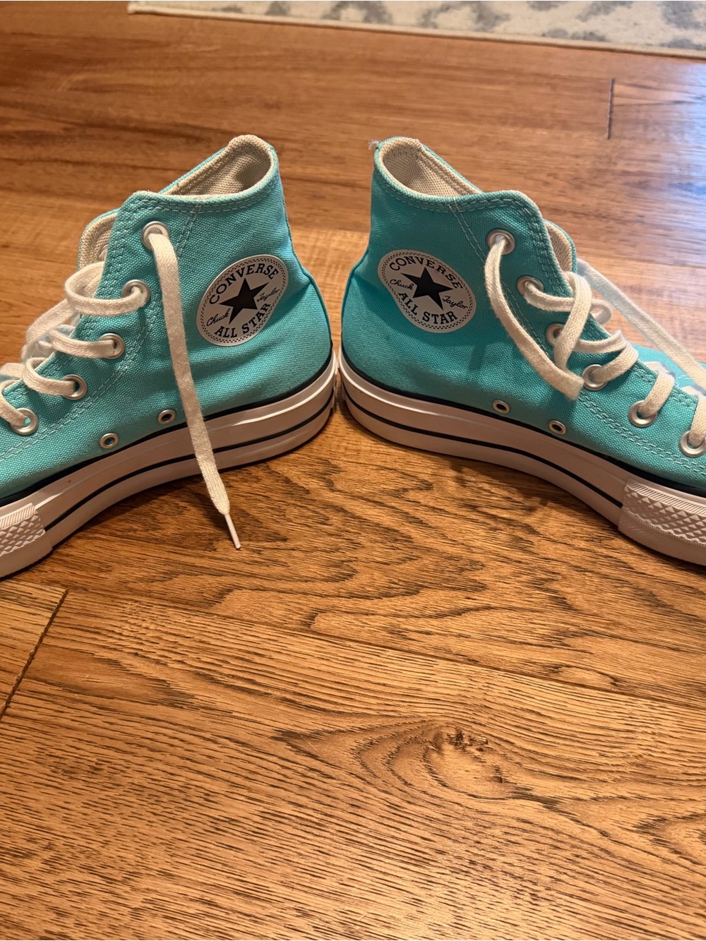 Women’s Converse High Top Sneakers - Aqua Teal